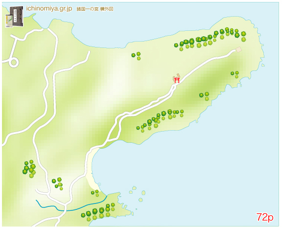 伊射波神社境内図