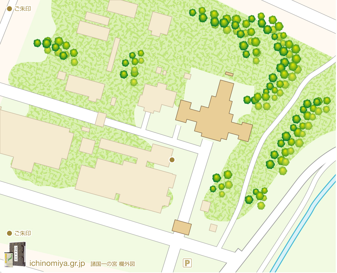 砥鹿神社境内図