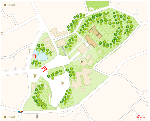 諏訪大社 秋宮境内図