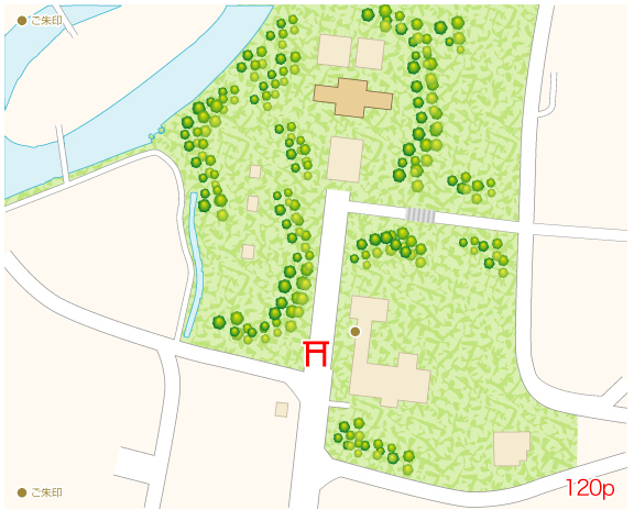 諏訪大社 春宮境内図